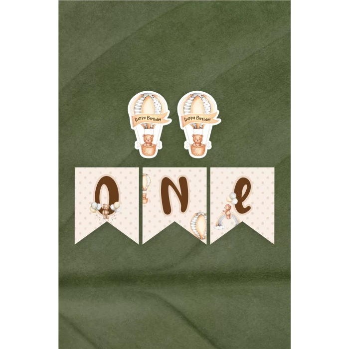 Ayıcık Temalı ONE banner *Kalın Kağıt