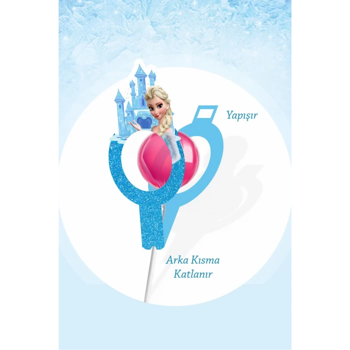Frozen Temalı Lolipop Sargısı 10lu