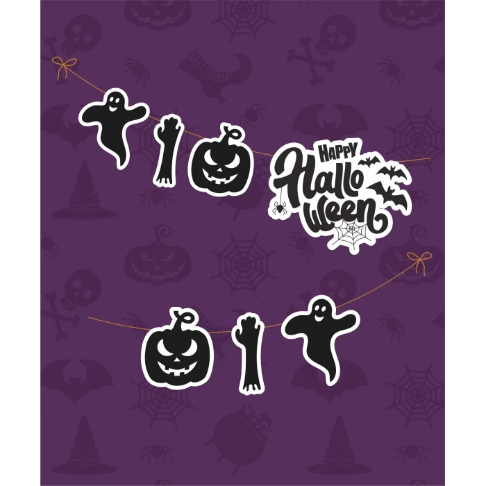 Cadılar Bayramı Halloween Büyük Banner *Kalın Kağıt 150cm