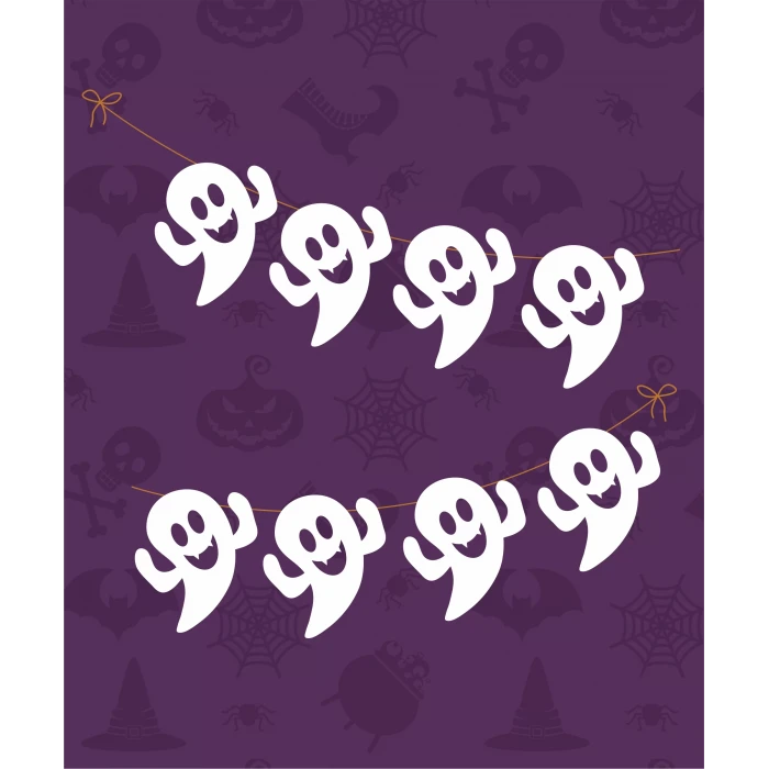 Cadılar Bayramı Halloween Hayalet Büyük Banner *Kalın Kağıt 150cm