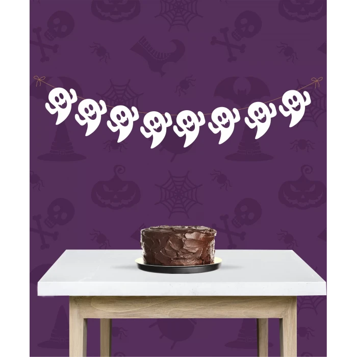 Cadılar Bayramı Halloween Hayalet Büyük Banner *Kalın Kağıt 150cm