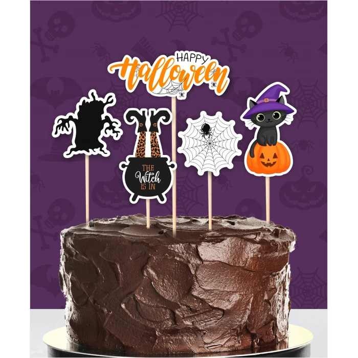 Cadılar Bayramı Halloween Pasta Süsü Seti