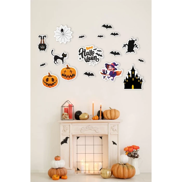 Halloween Temalı Çok Parçalı Afiş *Kalın Kağıt