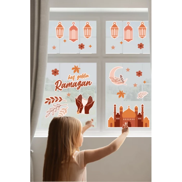 Hoş Geldin Ramazan Dua Duvar Sticker 35x100 Cm