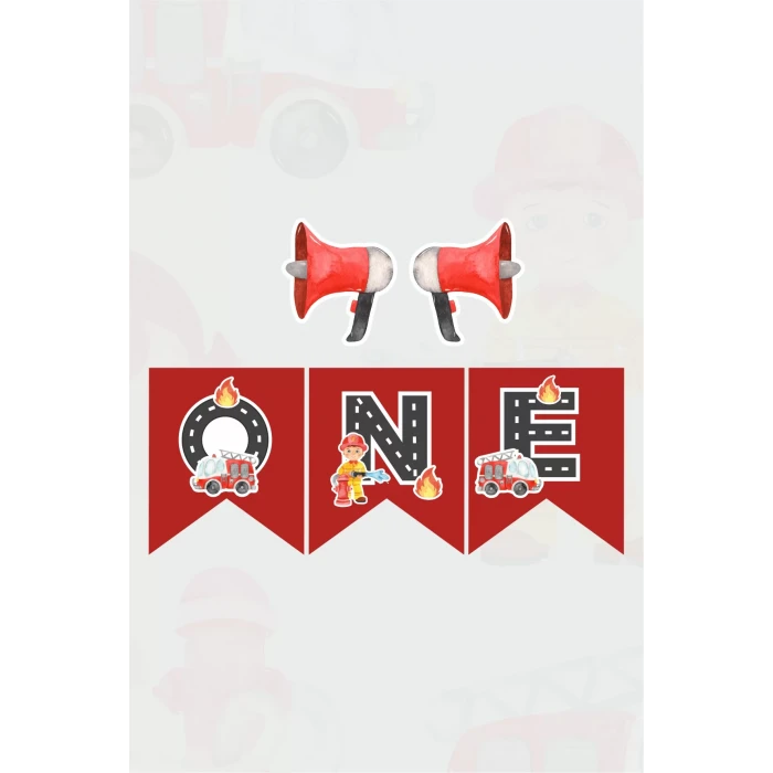 İtfaiye Temalı ONE banner *Kalın Kağıt