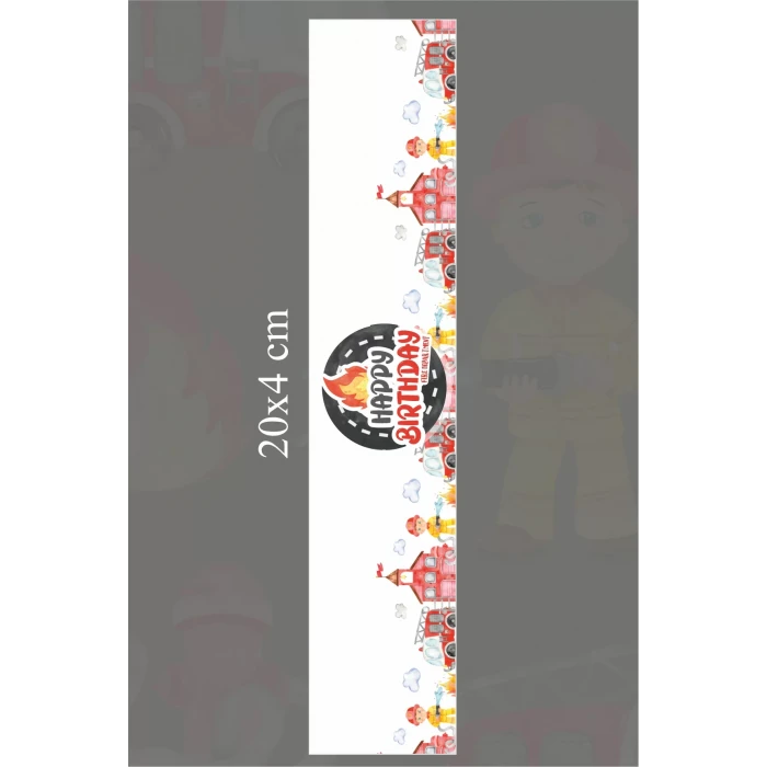 İtfaiye Temalı Peçete Sargısı 16lı