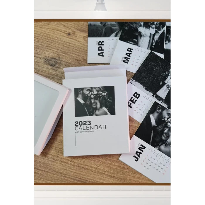 Kişiye Özel Fotoğraflı Masa Üstü Takvim