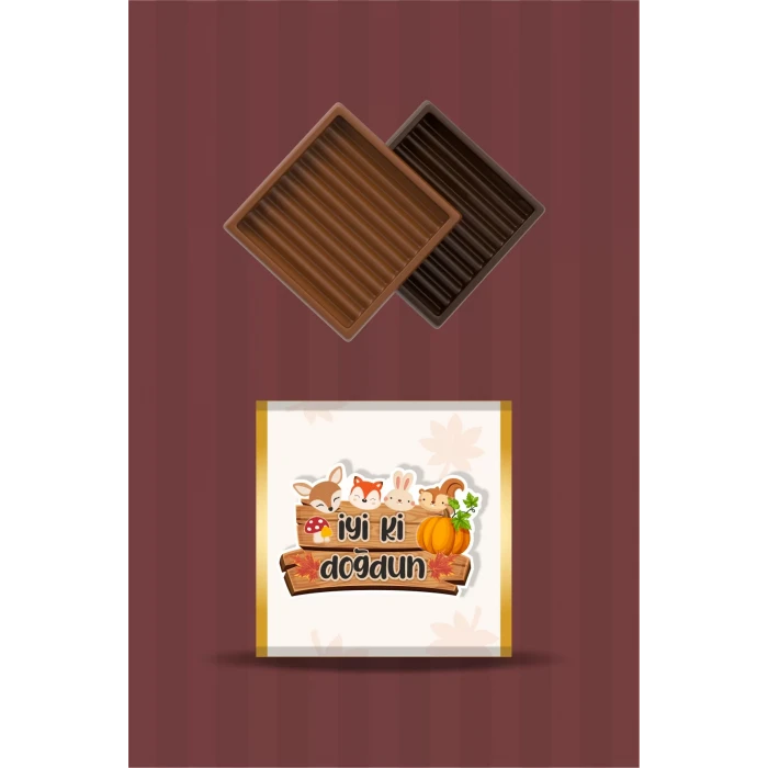 Orman Hayvanları Çikolata Sargısı *20li * Doğum Günü