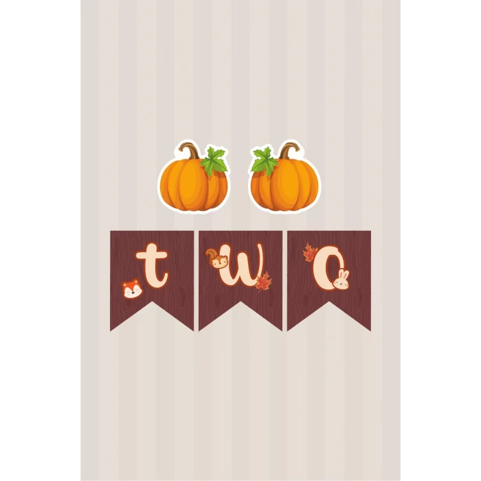 Orman Hayvanları TWO Banner *kalın Kağıt