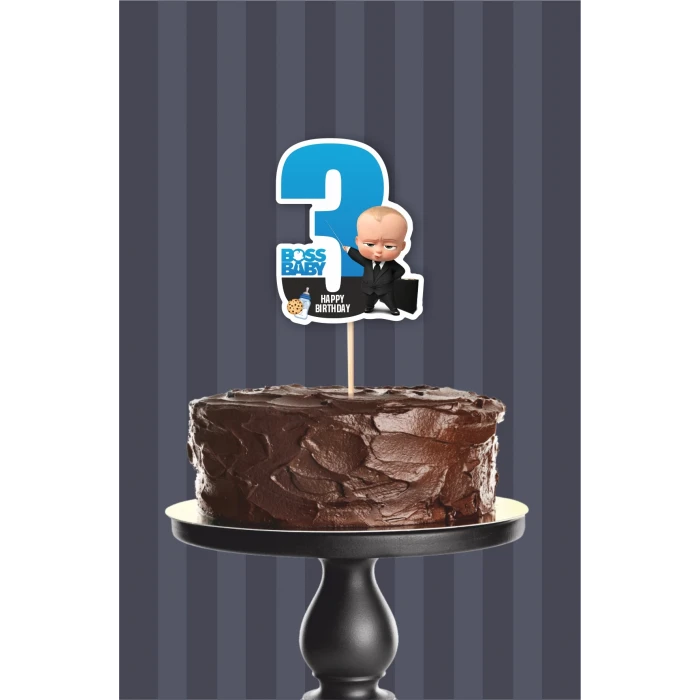 Patron Bebek Boss Baby Teması 3 Yaşında (üç) *Kalın Kağıt