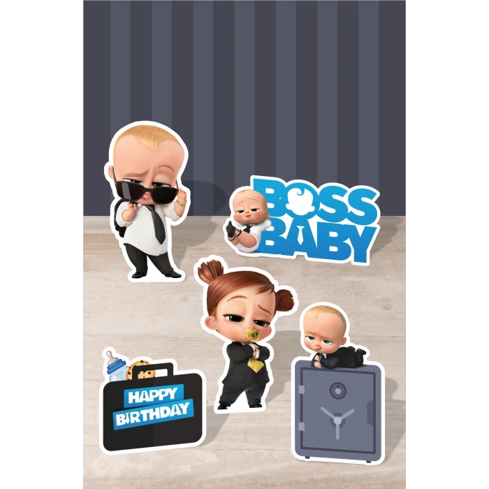 Patron Bebek Boss Baby Teması Doğum Günü * Ayaklı Pano Seti