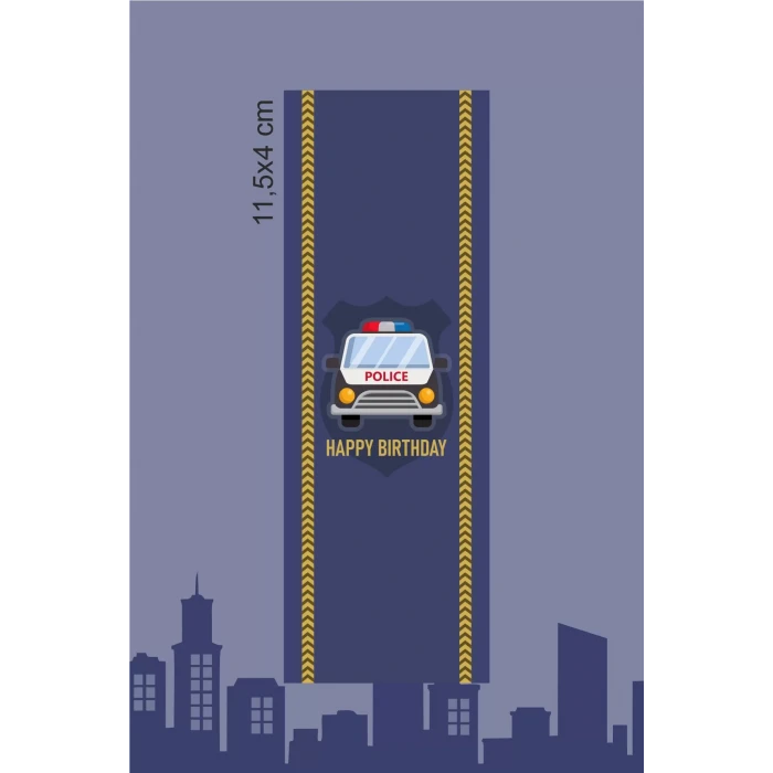 Polis Temalı Çikolata Sargısı *20li