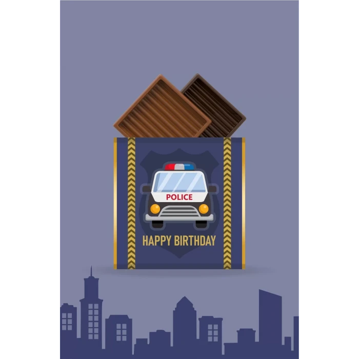 Polis Temalı Çikolata Sargısı *20li