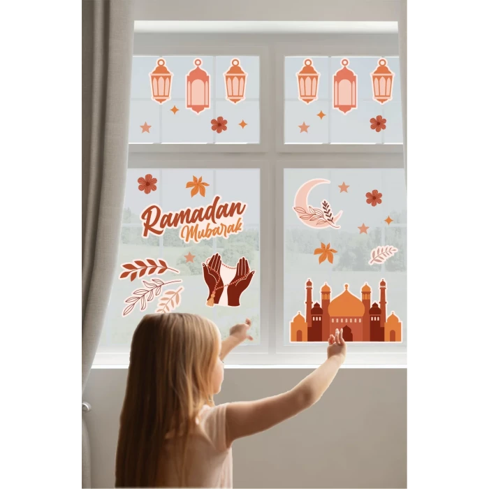Ramadan Mubarak Duvar Ramazan Sticker 35x100 Cm