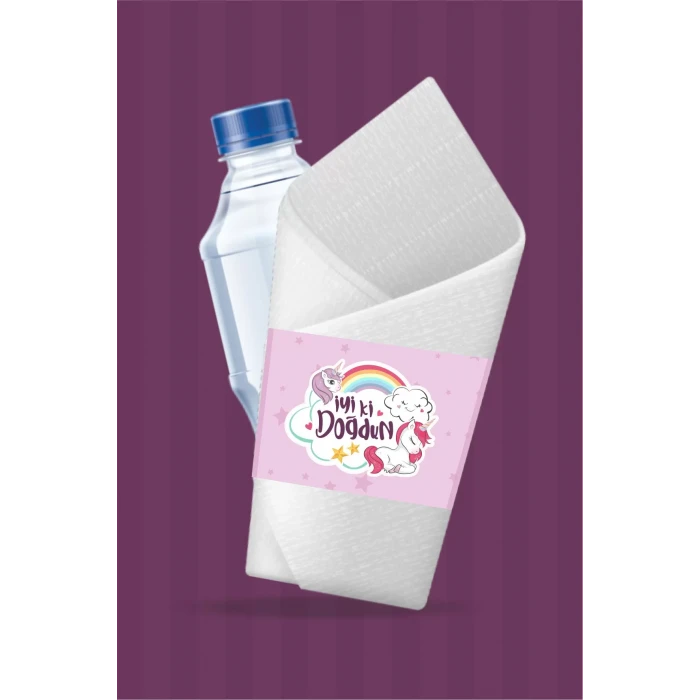 Unicorn Temalı Peçete Sargısı 16lı