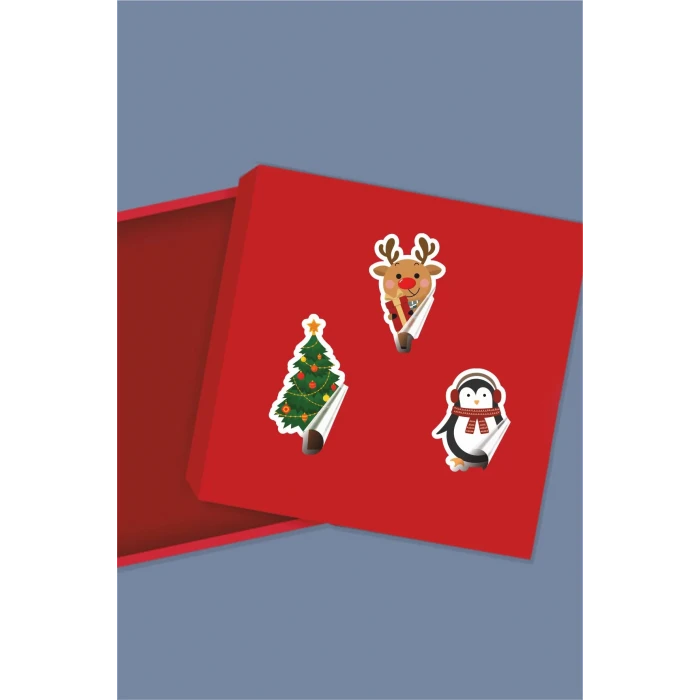Yılbaşı Christmas Sticker (Etiket) A5 - 4 Sayfa