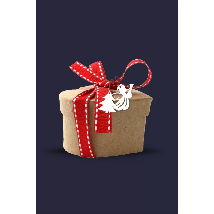 Yılbaşı Christmas Ağaç Dekoru Beyaz 20li Çift Yön *Kalın Kağıt