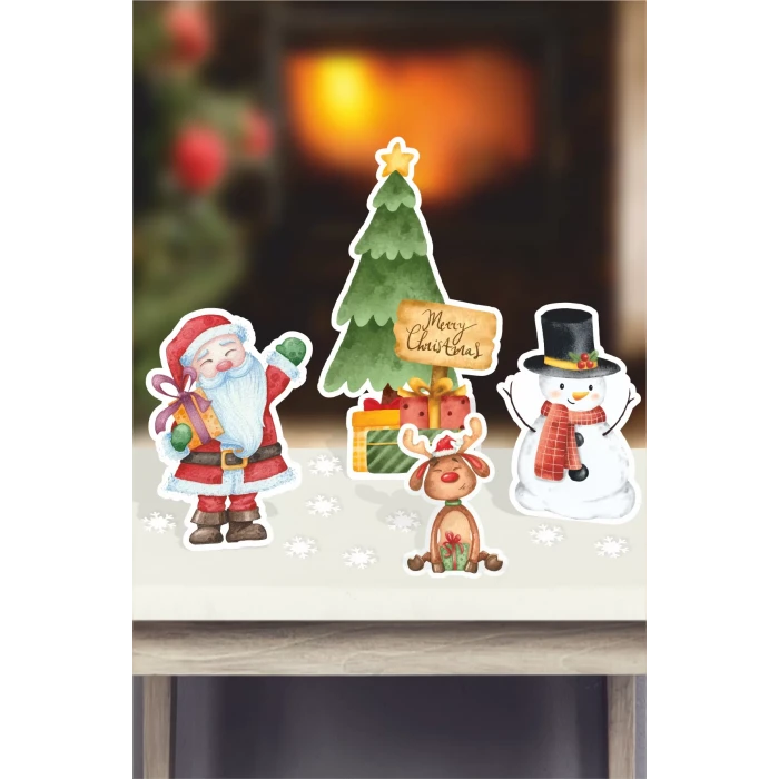 Yılbaşı Christmas Ayaklı Pano * Masa Üstü (Kalın Kağıt)