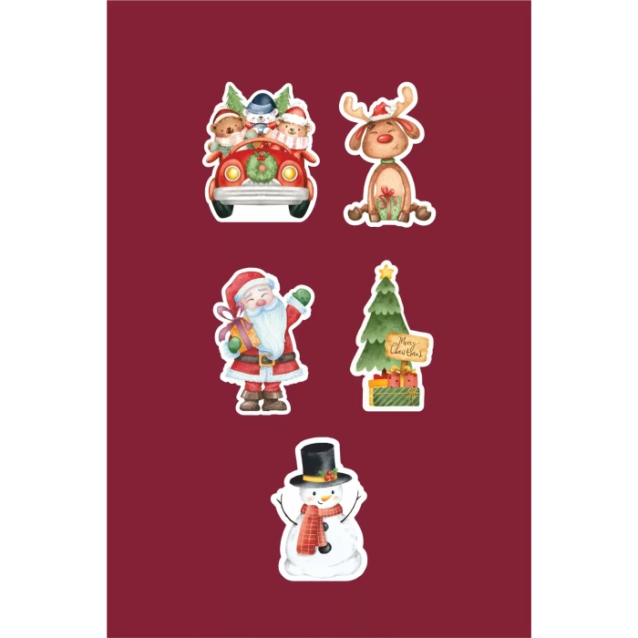 Yılbaşı Christmas Cupcake Süsü 20li