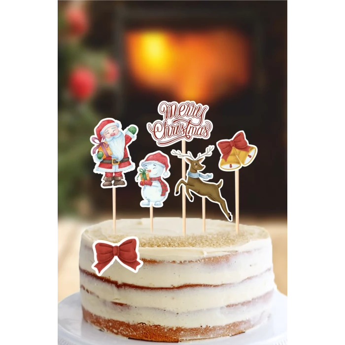 Yılbaşı Christmas Pasta Süsü Seti