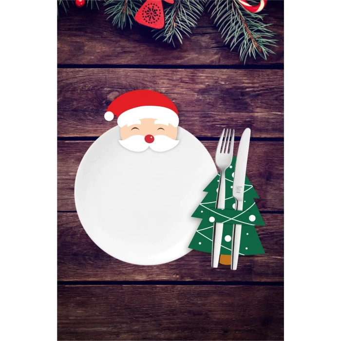 Yılbaşı Christmas Servis Süsleri 6 Kişilik