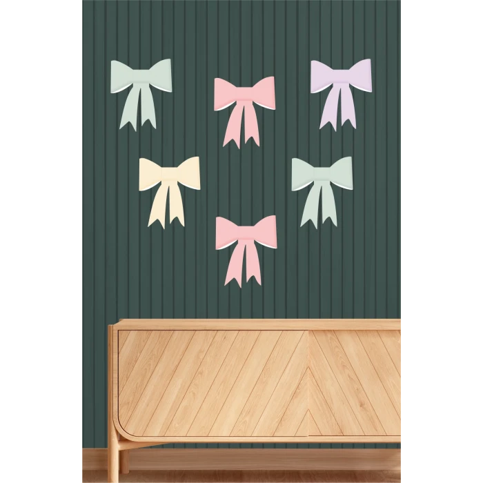 3D Fiyonk Seti Büyük Boy 6 Adet 23 cm Renkli *Kalın Kağıt