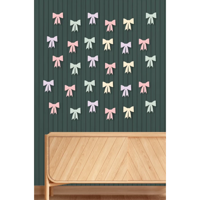 3D Fiyonk Seti Küçük Boy 30 Adet 9 cm Renkli *Kalın Kağıt