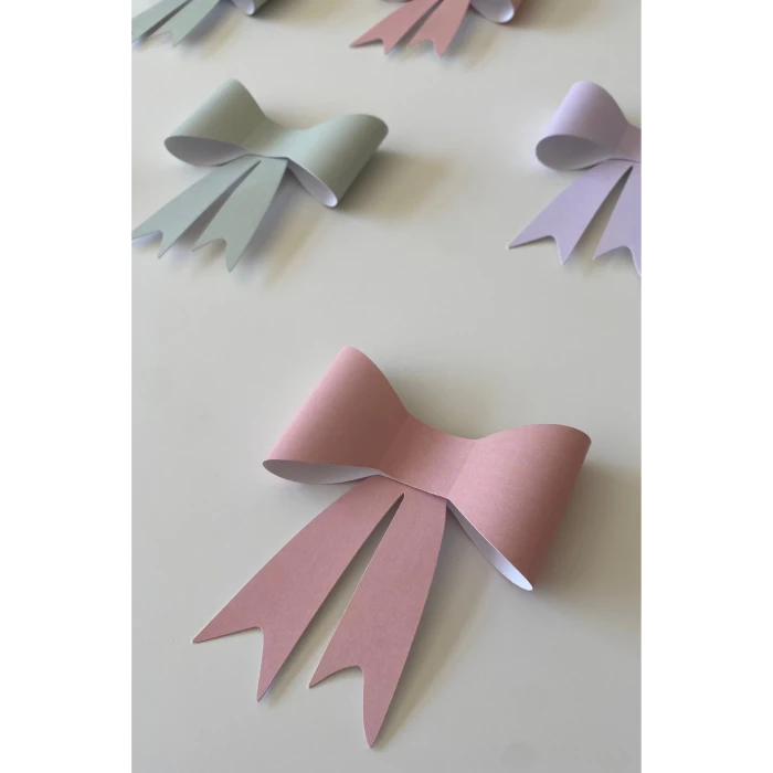 3D Fiyonk Seti Büyük Boy 6 Adet 23 cm Renkli *Kalın Kağıt