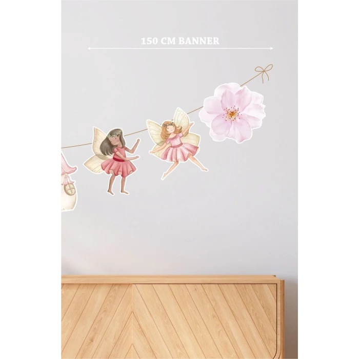 Peri Kızı Temalı Doğum Günü* Büyük Banner *Kalın Kağıt 150 cm