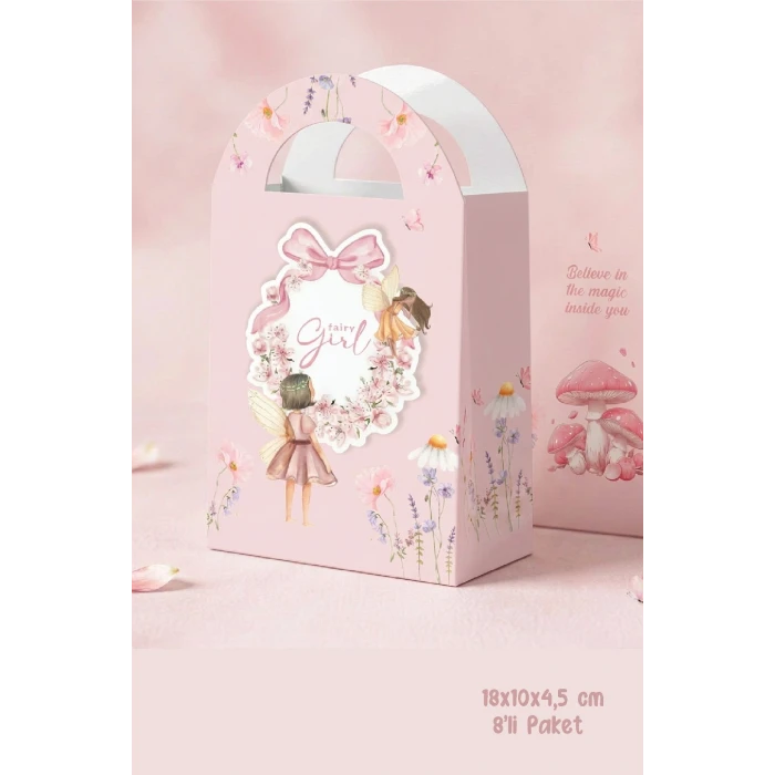 Peri Kız Temalı Çanta 18x10 cm *8li Paket