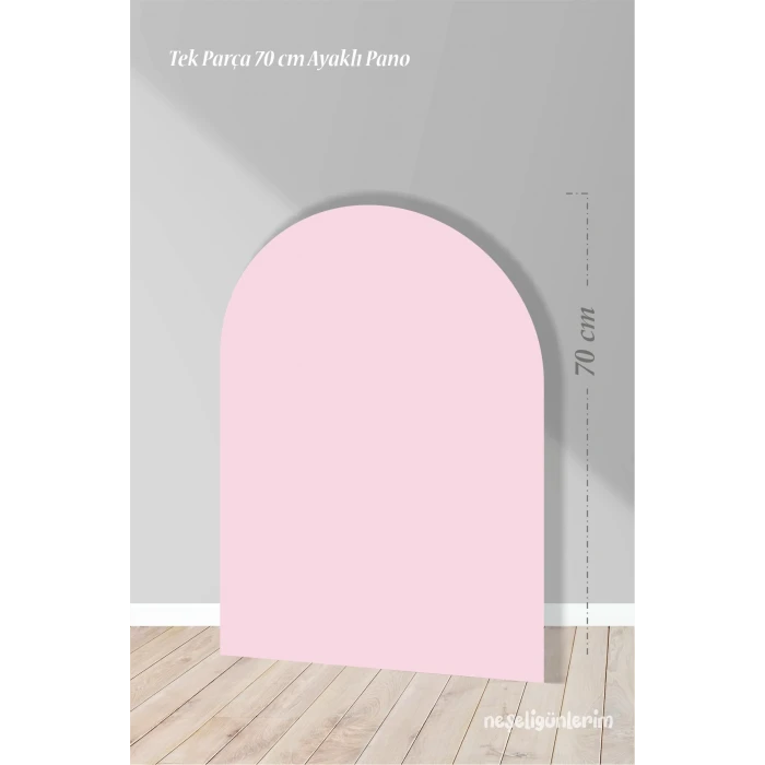 Açık Pembe Soft Ayaklı Pano Arka Fon 70 cm | Tasarım | Kapı | Oda | Dekor