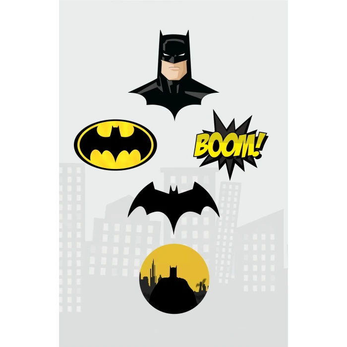Batman Temalı Doğum Günü Parti Malzemeleri Seti Kürdan Cupcake Süsü 20li