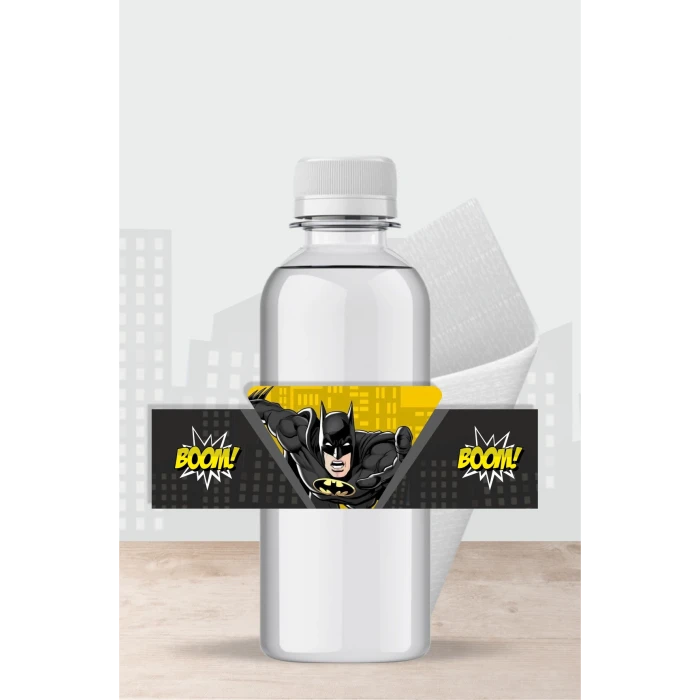 Batman Temalı Doğum Günü Parti Malzemeleri Seti Peçete Sargısı 16lı