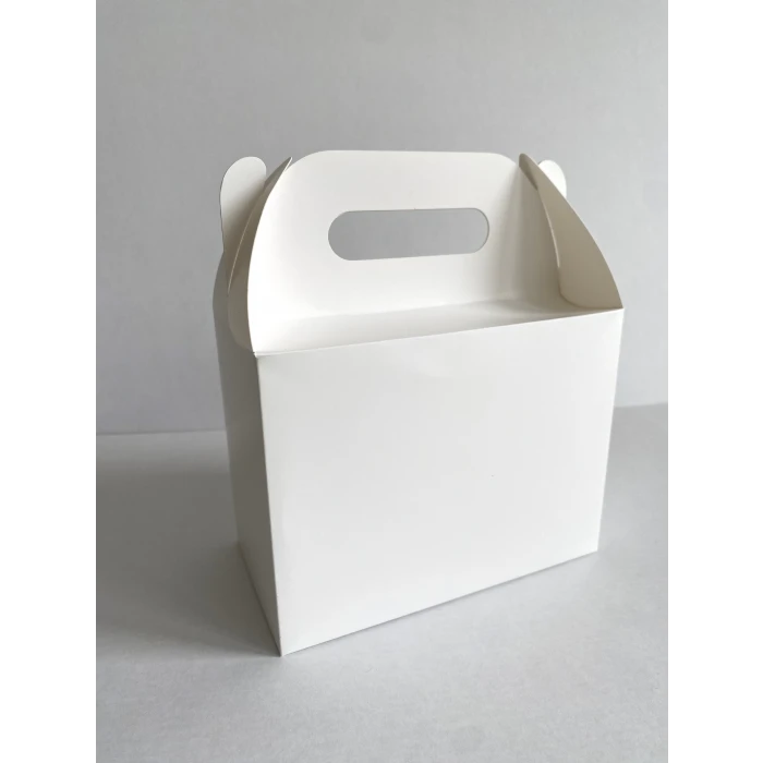 Beyaz - Baskısız Kutu Çanta Postacı 14x17 cm *6lı Paket