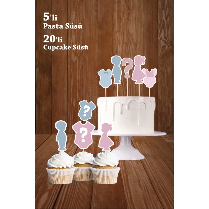 Cinsiyet Partisi Soft -  Kız Erkek Bebek