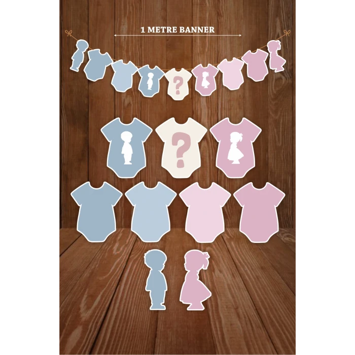 Cinsiyet Partisi Soft -  Kız Erkek Bebek