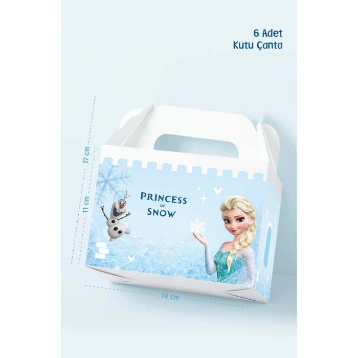 Frozen Kutu Çanta Postacı 14x17 cm *6lı Paket
