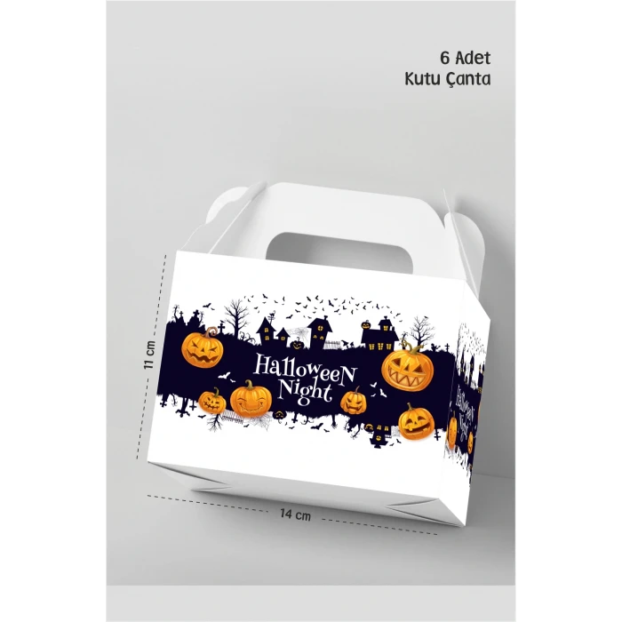 Halloween Çanta Kutu Postacı 14x17 cm *6lı Paket