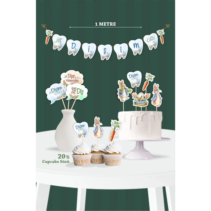 İlk Dişim Çıktı Peter Rabbit Temalı - Diş Buğdayı Seti