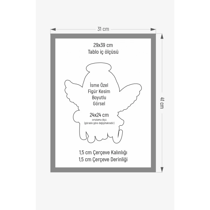 İsme Özel Pembe Çiçekli Tavşan Ahşap Çerçeve 30x40 cm Tablo, Hastane Odası Kapı Süsü, Çocuk Odası, Dekorasyon