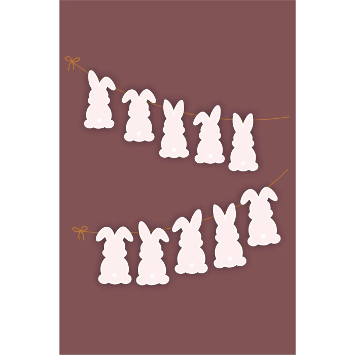 Kelebekli Tavşan Teması 1 Yaş Doğum Günü Seti