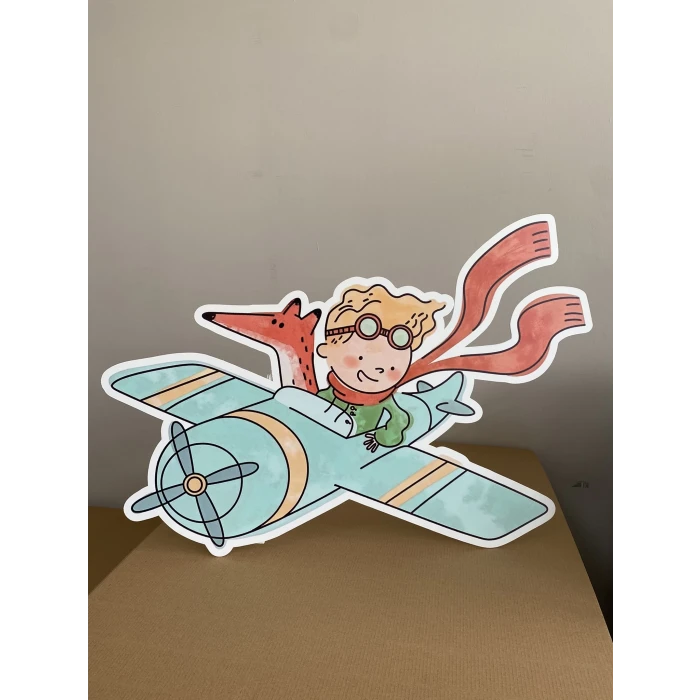 Küçük Prens Little Prince Temalı - 70x95 cm Ayaklı Pano