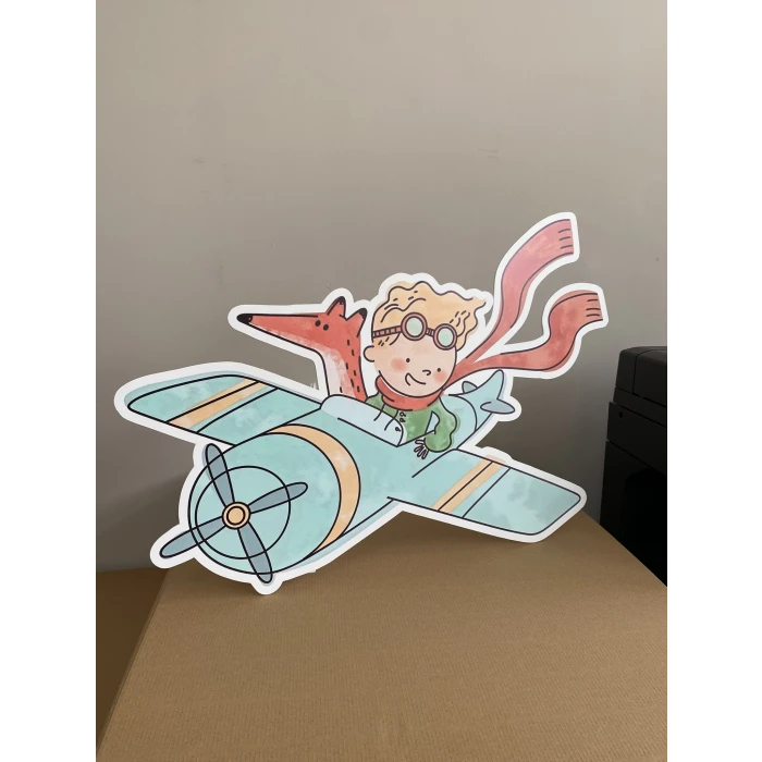 Küçük Prens Little Prince Temalı - 30x40 cm Ayaklı Pano
