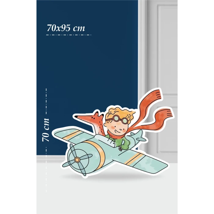 Küçük Prens Little Prince Temalı - 70x95 cm Ayaklı Pano