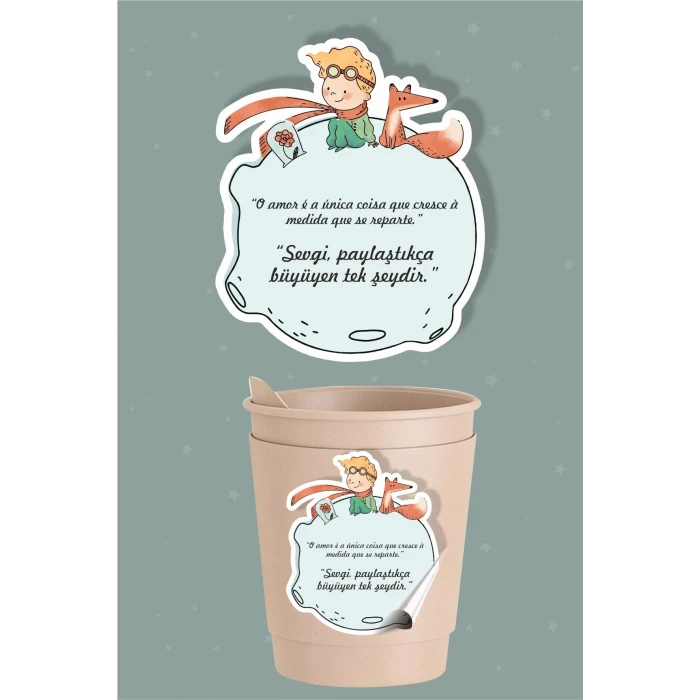 Küçük Prens Temalı Doğum Günü Seti Sticker (Etiket) 20 li