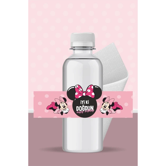 Minnie Mouse Pink Temalı Peçete Sargısı 16lı