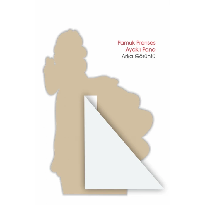 Pamuk Prenses Ayaklı Pano , Tek Parça 50 cm Doğum Günü Parti Malzemesi