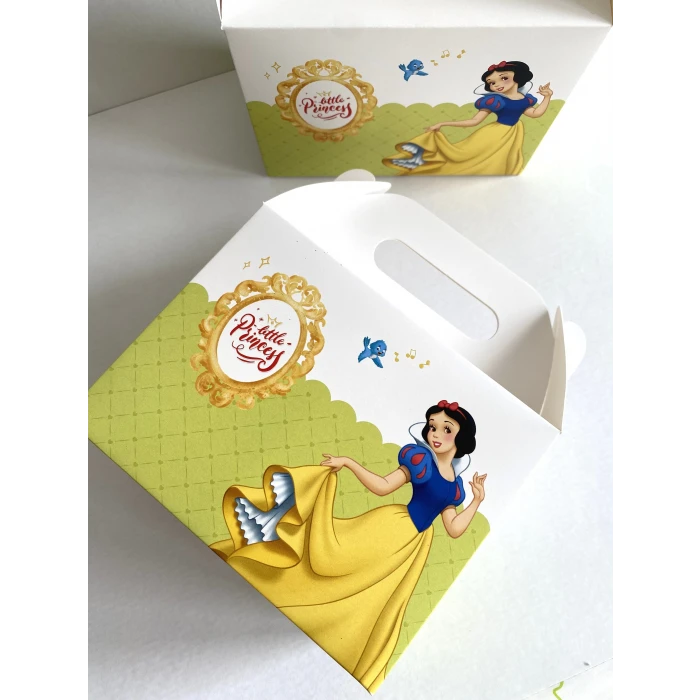 Pamuk Prenses Kutu Çanta Postacı 14x17 cm *6lı Paket