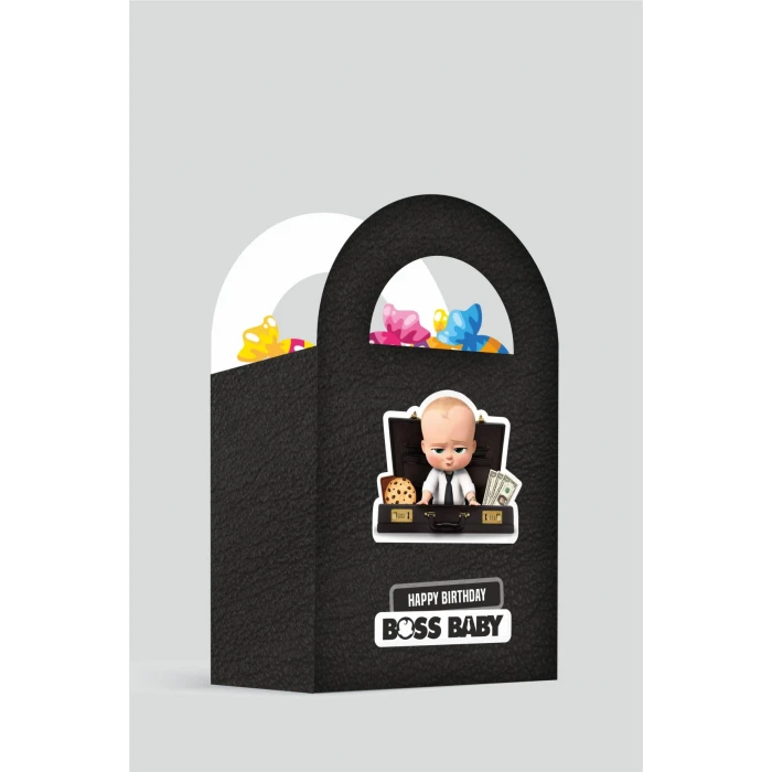 Patron Bebek Boss Baby Temalı Mini Çanta 12x7 cm 8li Paket