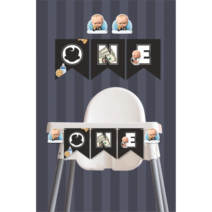 Patron Bebek Boss Baby Temalı ONE banner *Kalın Kağıt